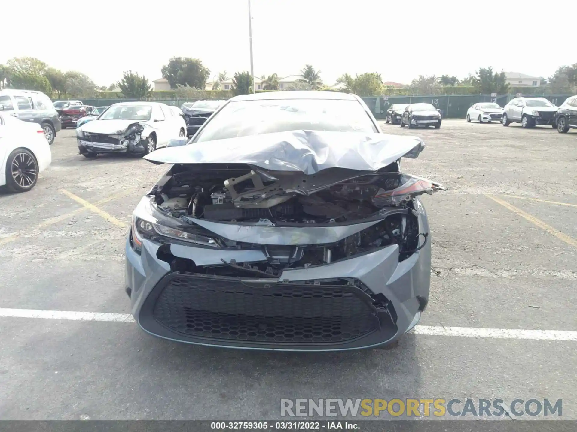 6 Photograph of a damaged car JTDEPRAE2LJ066368 TOYOTA COROLLA 2020