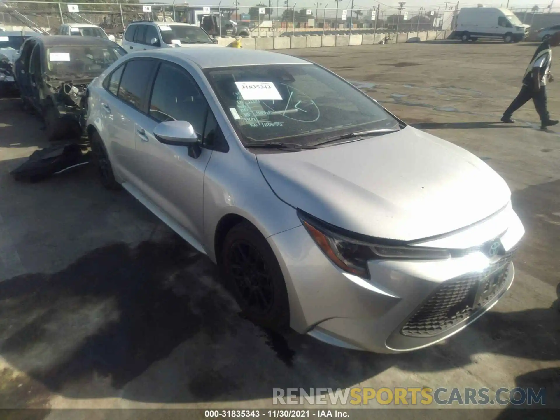 1 Photograph of a damaged car JTDEPRAE2LJ066533 TOYOTA COROLLA 2020