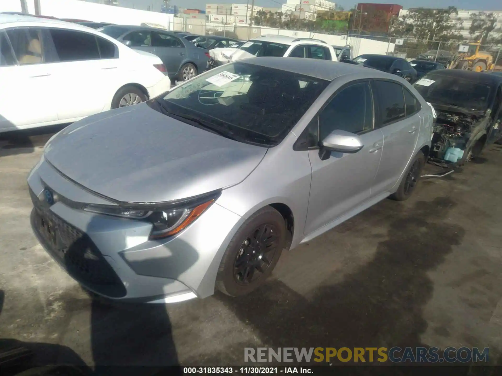 2 Photograph of a damaged car JTDEPRAE2LJ066533 TOYOTA COROLLA 2020