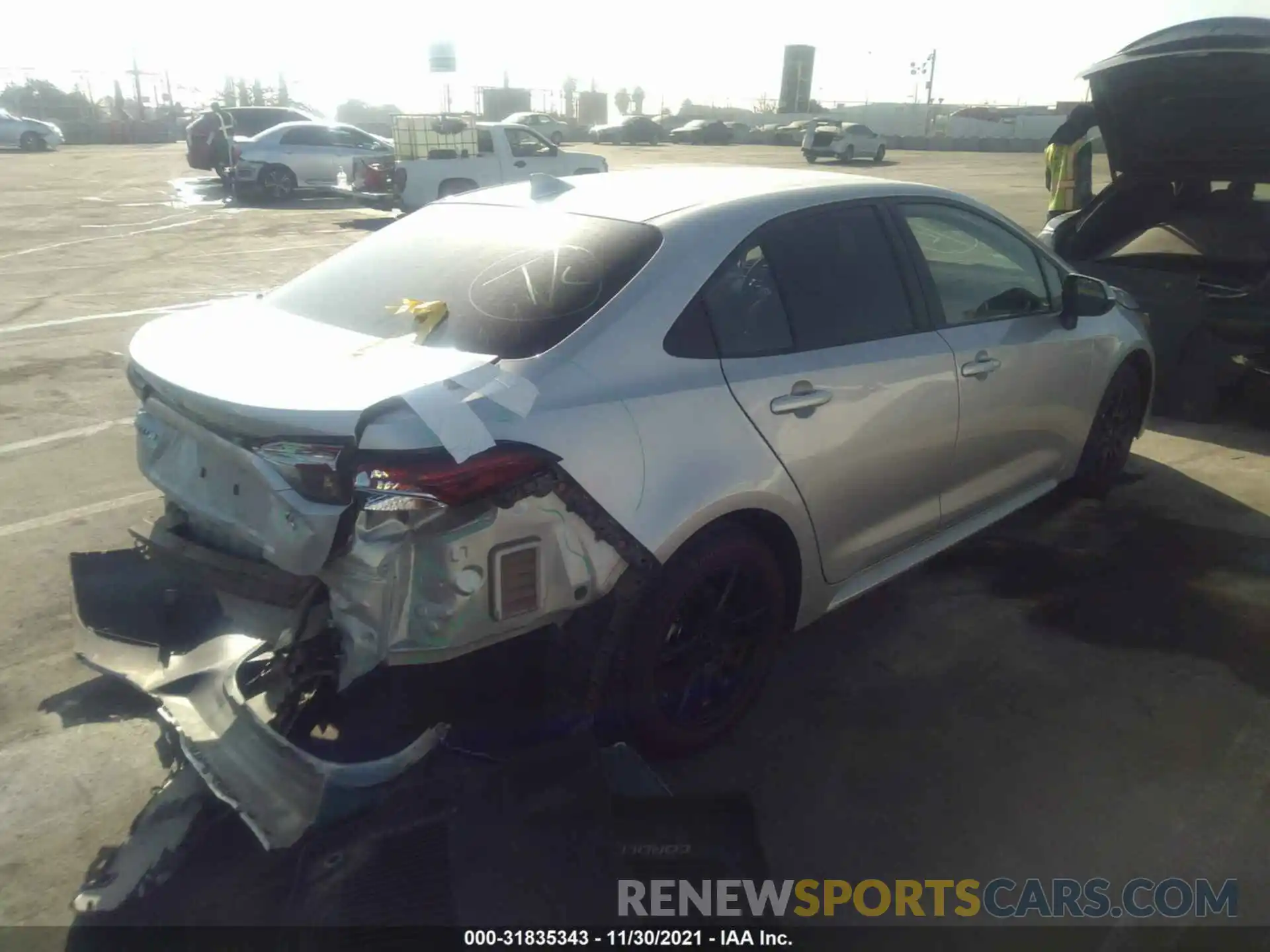 4 Photograph of a damaged car JTDEPRAE2LJ066533 TOYOTA COROLLA 2020