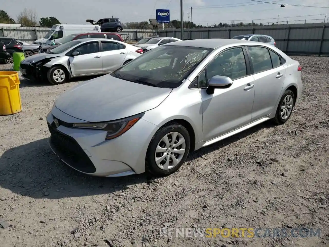 2 Photograph of a damaged car JTDEPRAE2LJ067701 TOYOTA COROLLA 2020