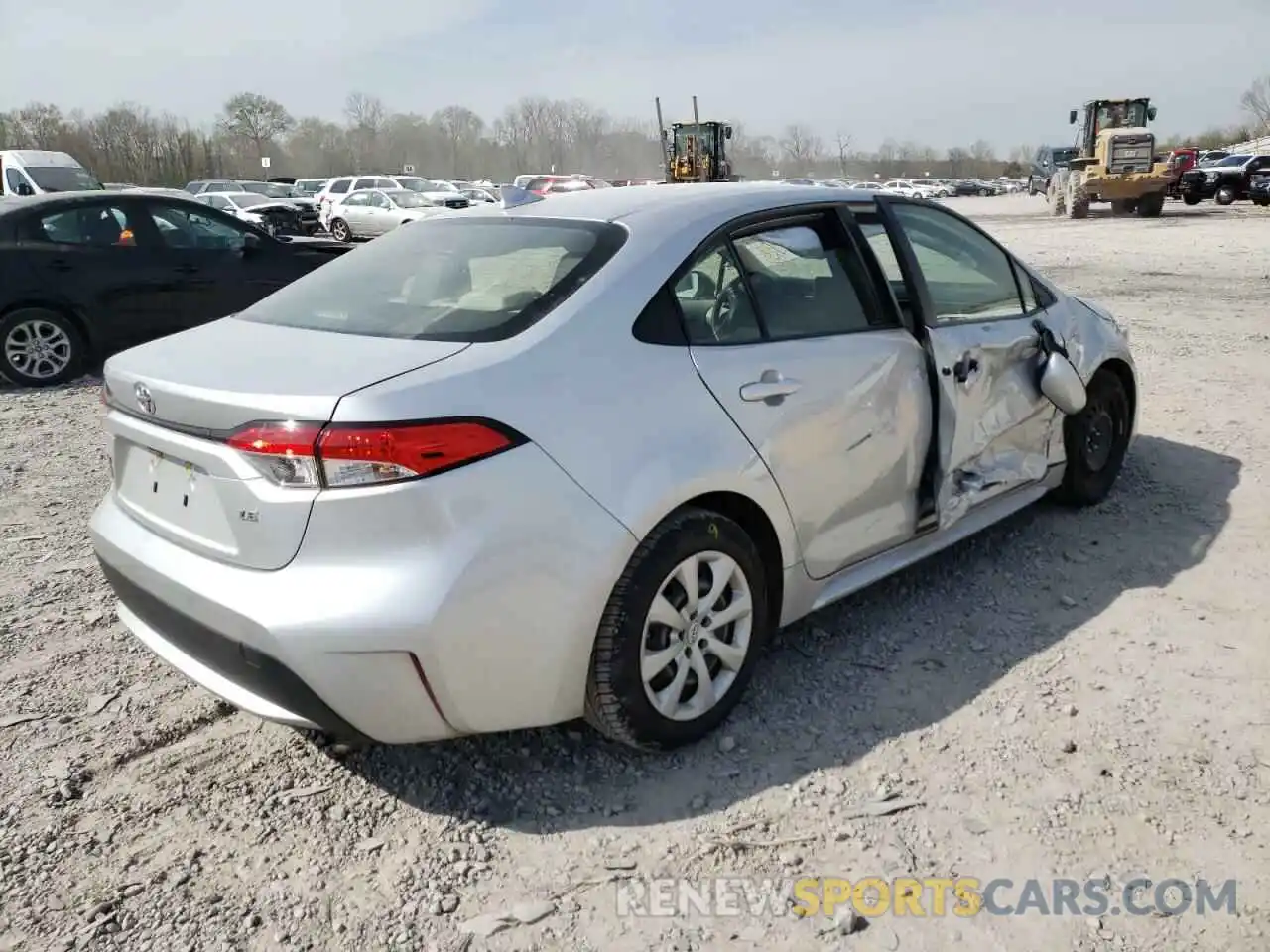 4 Photograph of a damaged car JTDEPRAE2LJ067701 TOYOTA COROLLA 2020