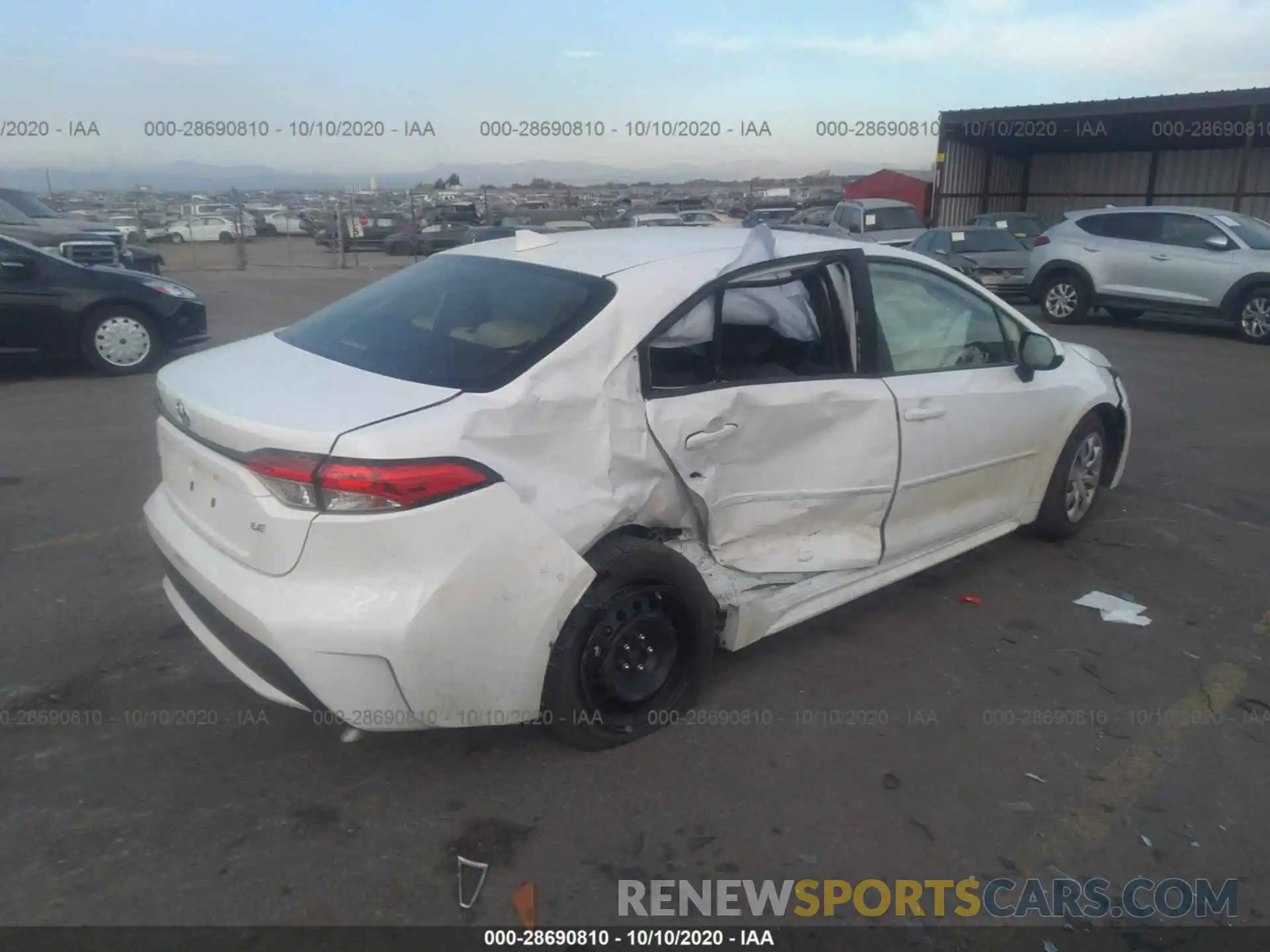 4 Photograph of a damaged car JTDEPRAE2LJ067729 TOYOTA COROLLA 2020