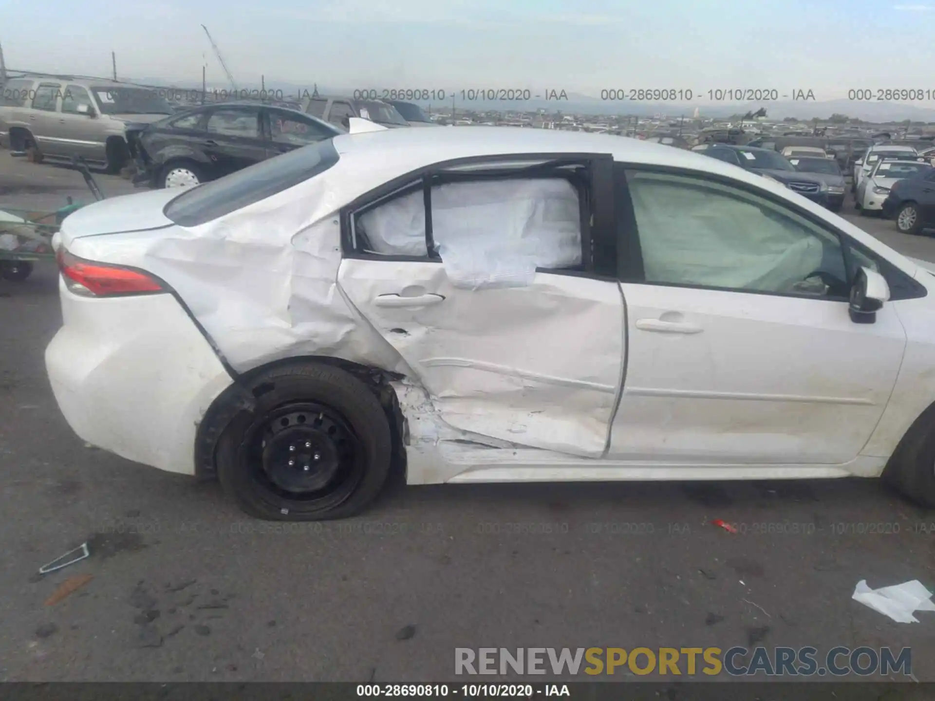 6 Photograph of a damaged car JTDEPRAE2LJ067729 TOYOTA COROLLA 2020