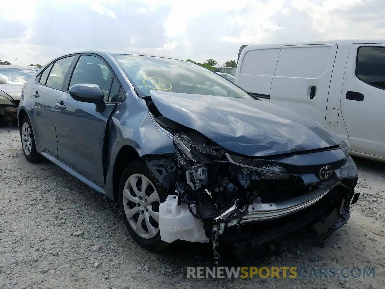 1 Photograph of a damaged car JTDEPRAE2LJ068816 TOYOTA COROLLA 2020