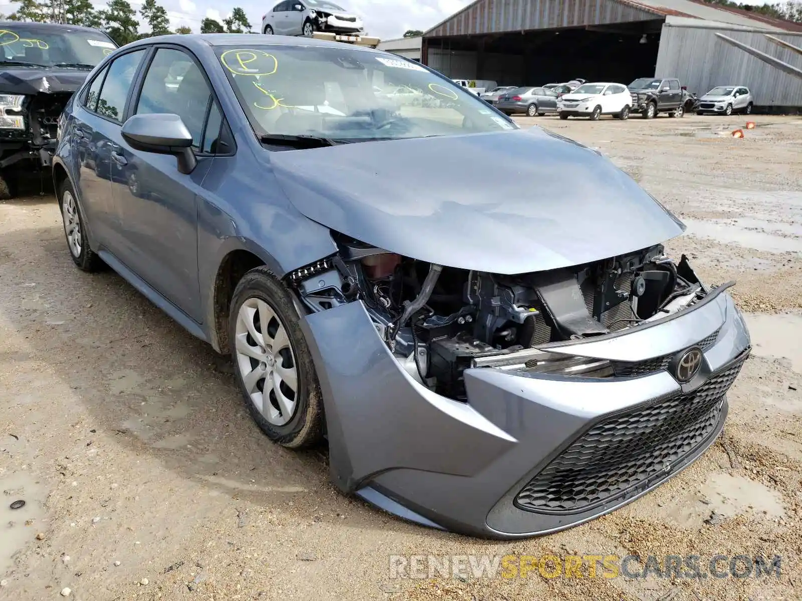 1 Photograph of a damaged car JTDEPRAE2LJ069173 TOYOTA COROLLA 2020