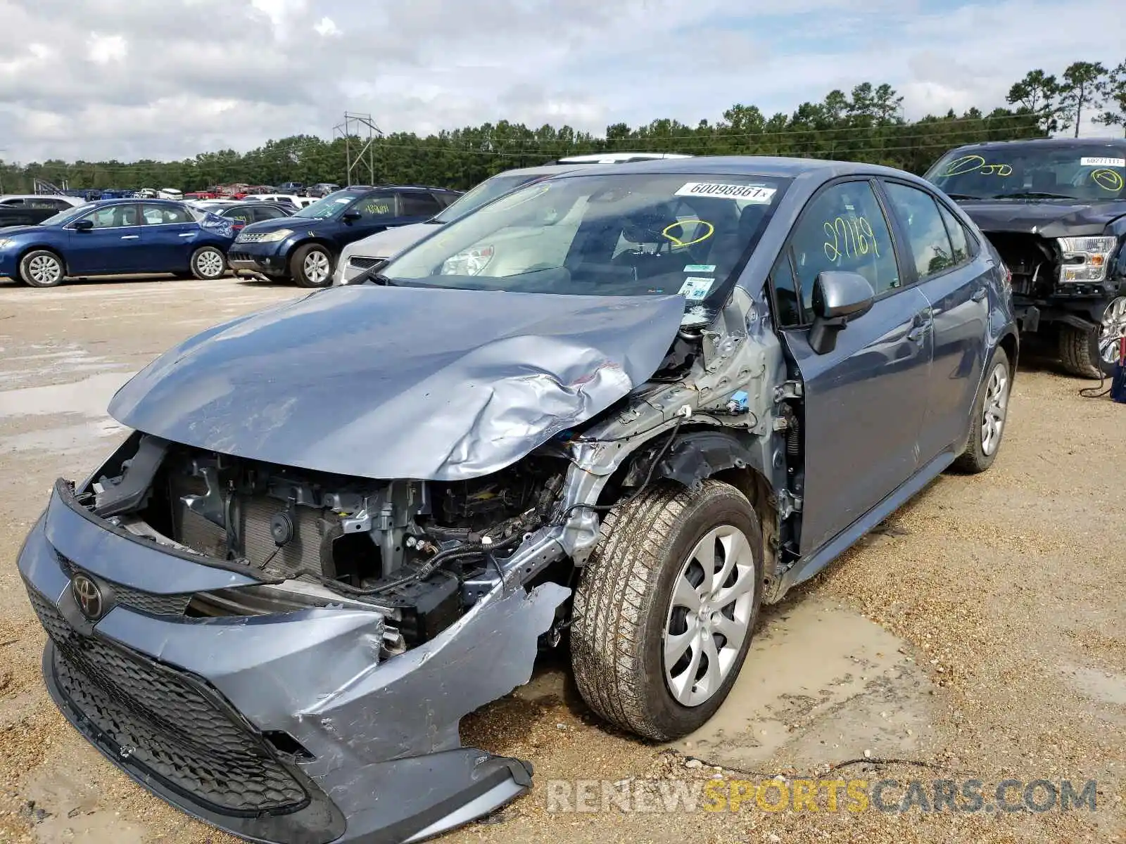 2 Photograph of a damaged car JTDEPRAE2LJ069173 TOYOTA COROLLA 2020