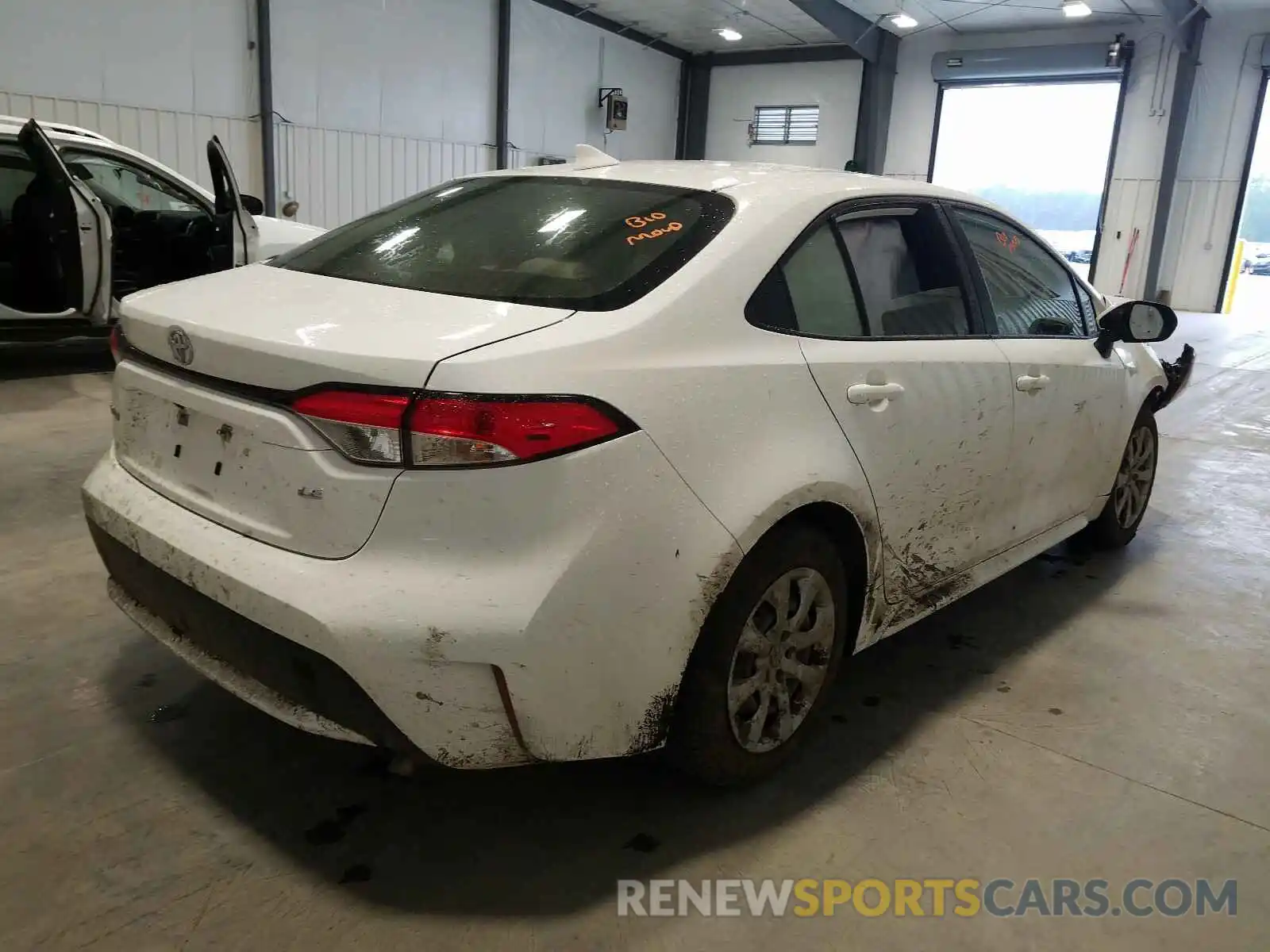 4 Photograph of a damaged car JTDEPRAE2LJ069643 TOYOTA COROLLA 2020