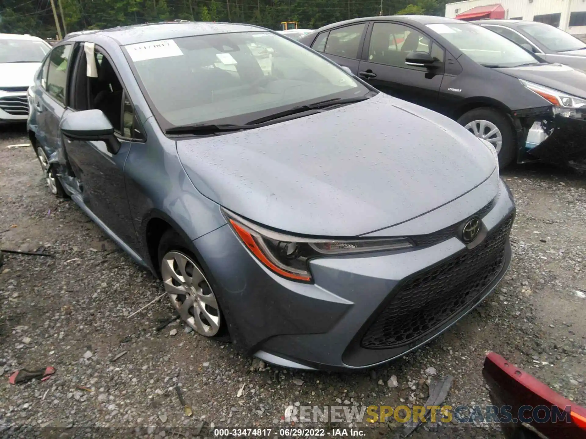 1 Photograph of a damaged car JTDEPRAE2LJ069691 TOYOTA COROLLA 2020