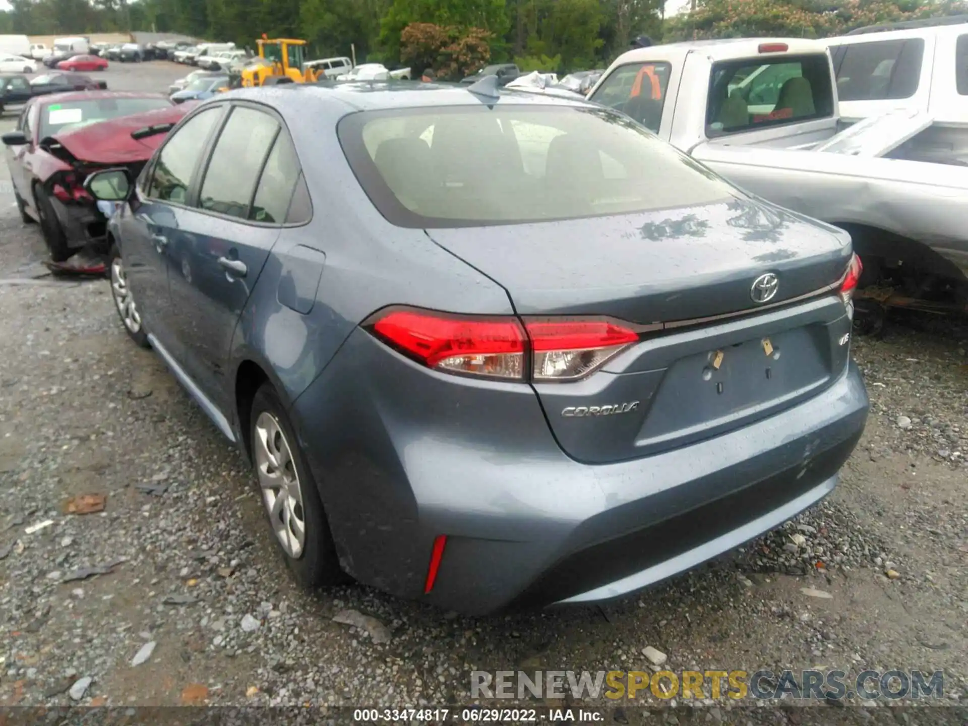 3 Photograph of a damaged car JTDEPRAE2LJ069691 TOYOTA COROLLA 2020