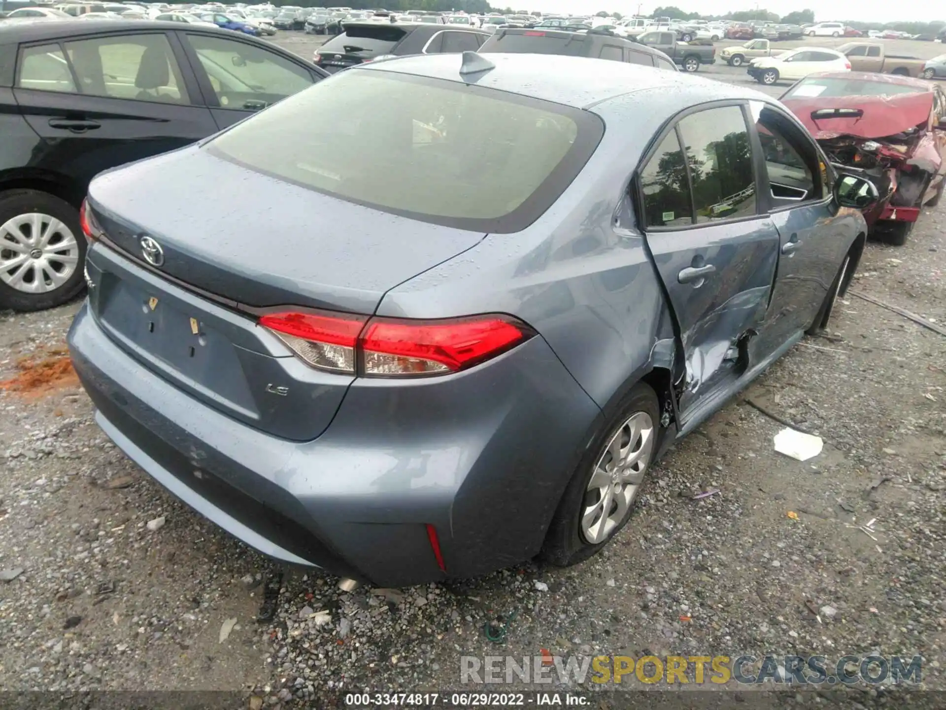 4 Photograph of a damaged car JTDEPRAE2LJ069691 TOYOTA COROLLA 2020