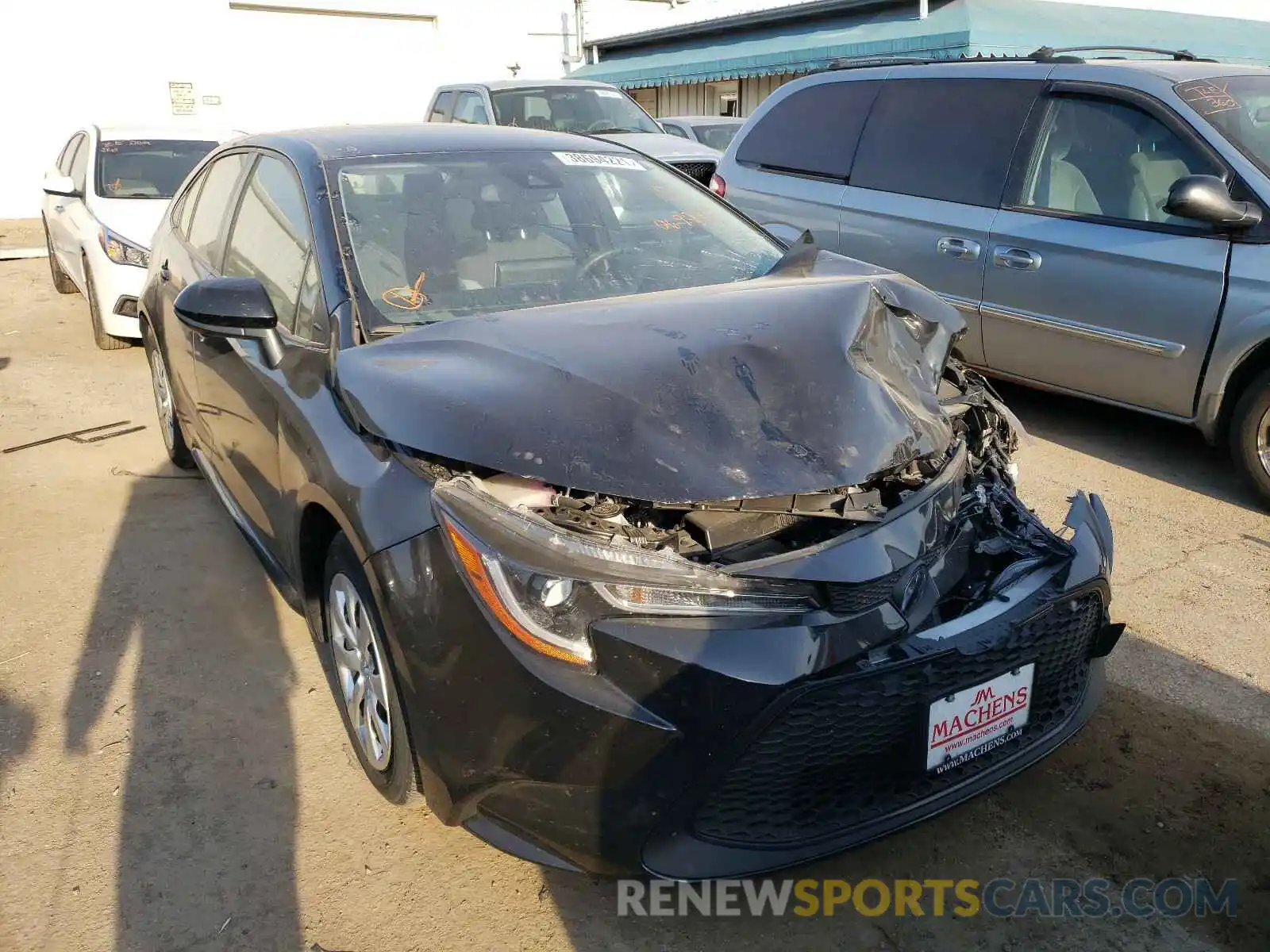 1 Photograph of a damaged car JTDEPRAE2LJ069948 TOYOTA COROLLA 2020