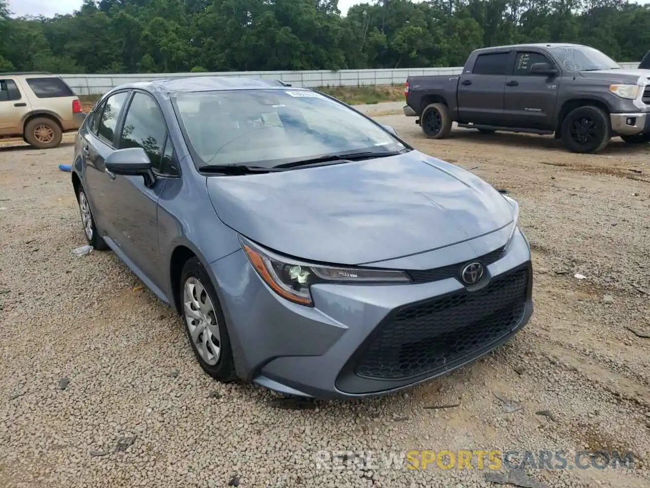 1 Photograph of a damaged car JTDEPRAE2LJ070842 TOYOTA COROLLA 2020