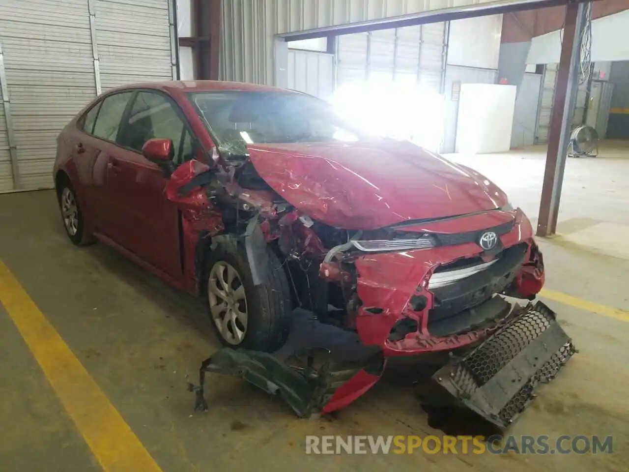 1 Photograph of a damaged car JTDEPRAE2LJ071845 TOYOTA COROLLA 2020