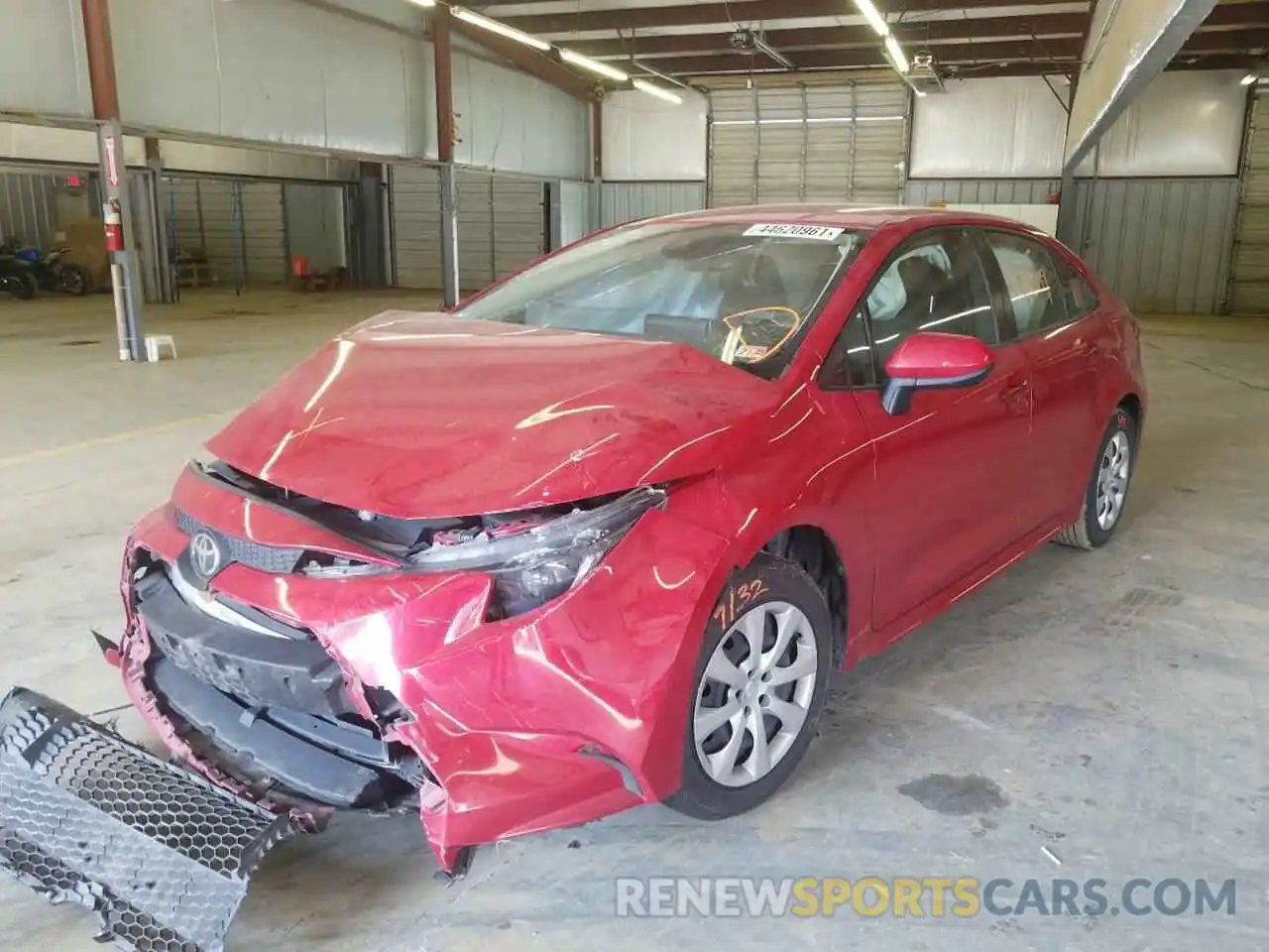 2 Photograph of a damaged car JTDEPRAE2LJ071845 TOYOTA COROLLA 2020