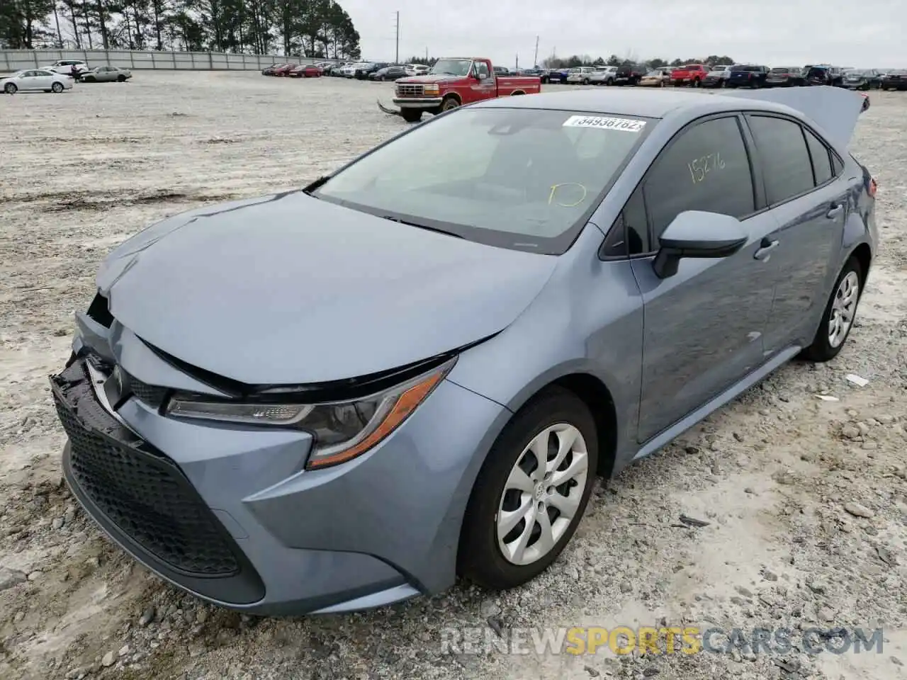 2 Photograph of a damaged car JTDEPRAE2LJ071991 TOYOTA COROLLA 2020