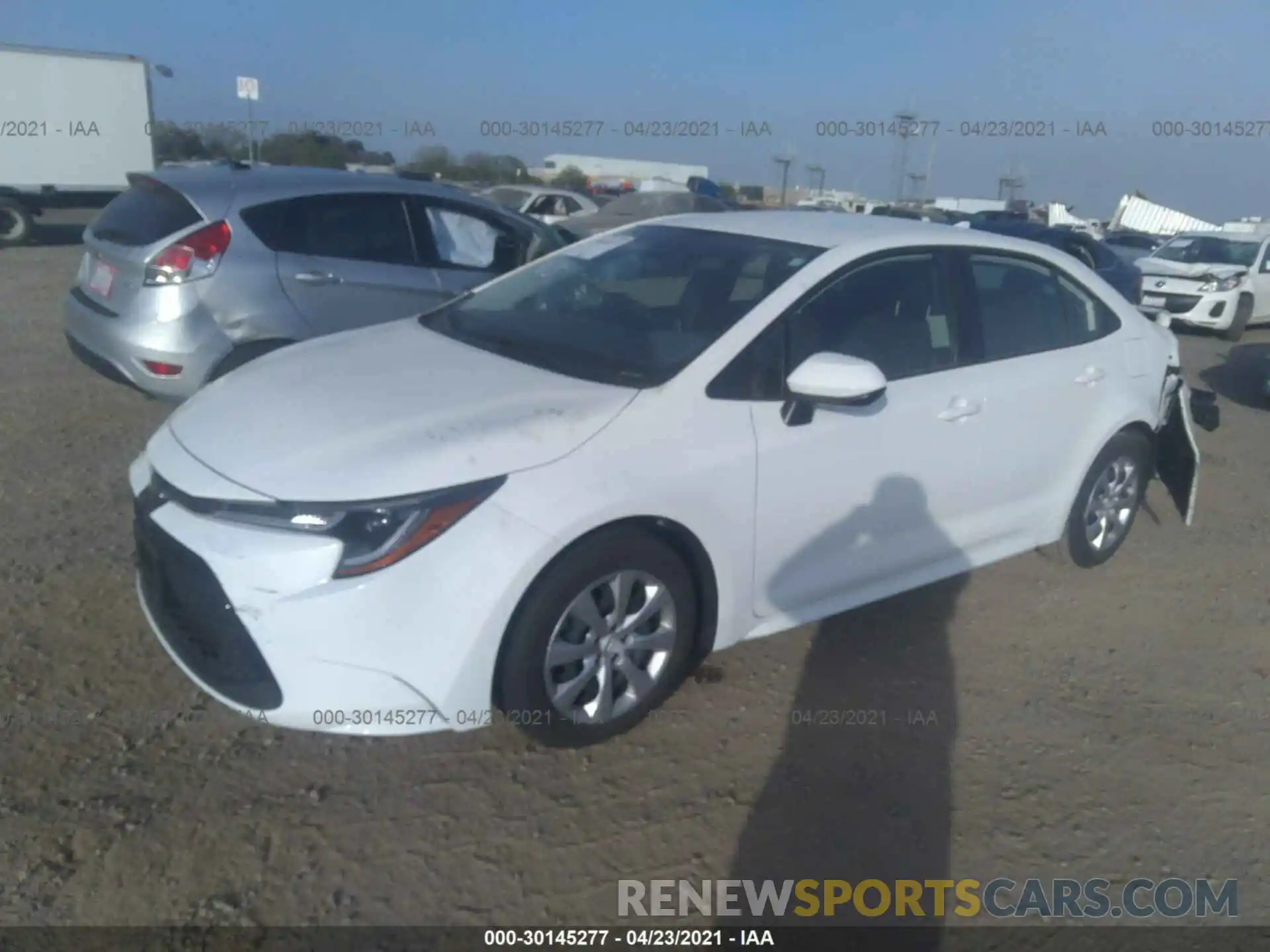 2 Photograph of a damaged car JTDEPRAE2LJ072655 TOYOTA COROLLA 2020