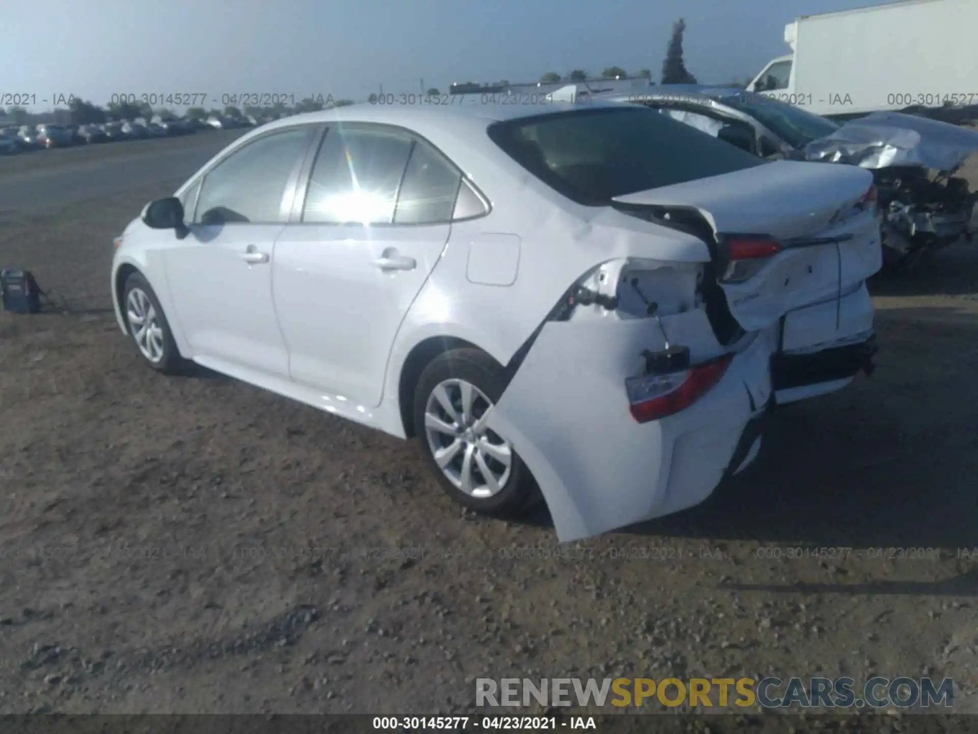 3 Photograph of a damaged car JTDEPRAE2LJ072655 TOYOTA COROLLA 2020