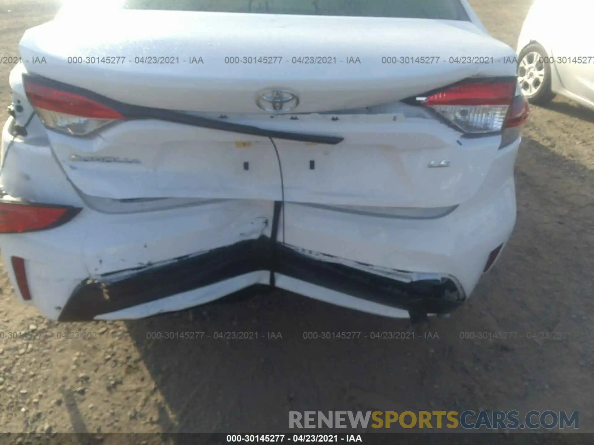 6 Photograph of a damaged car JTDEPRAE2LJ072655 TOYOTA COROLLA 2020