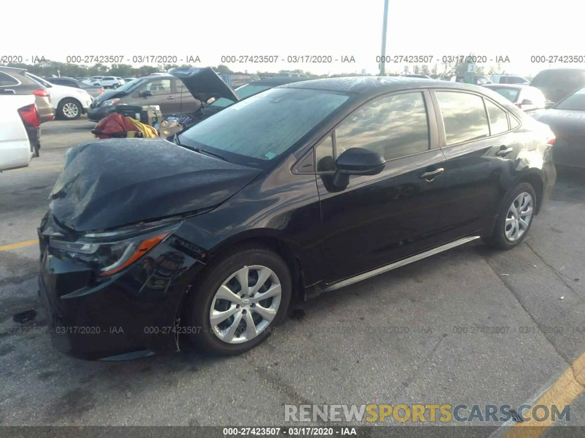 2 Photograph of a damaged car JTDEPRAE2LJ072932 TOYOTA COROLLA 2020