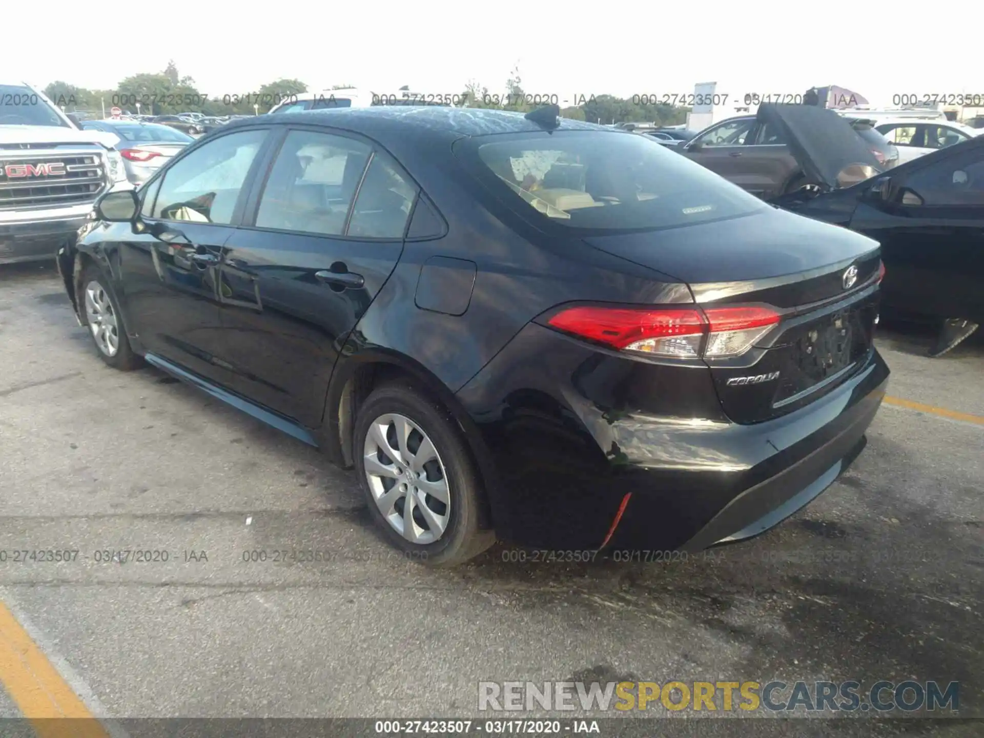 3 Photograph of a damaged car JTDEPRAE2LJ072932 TOYOTA COROLLA 2020