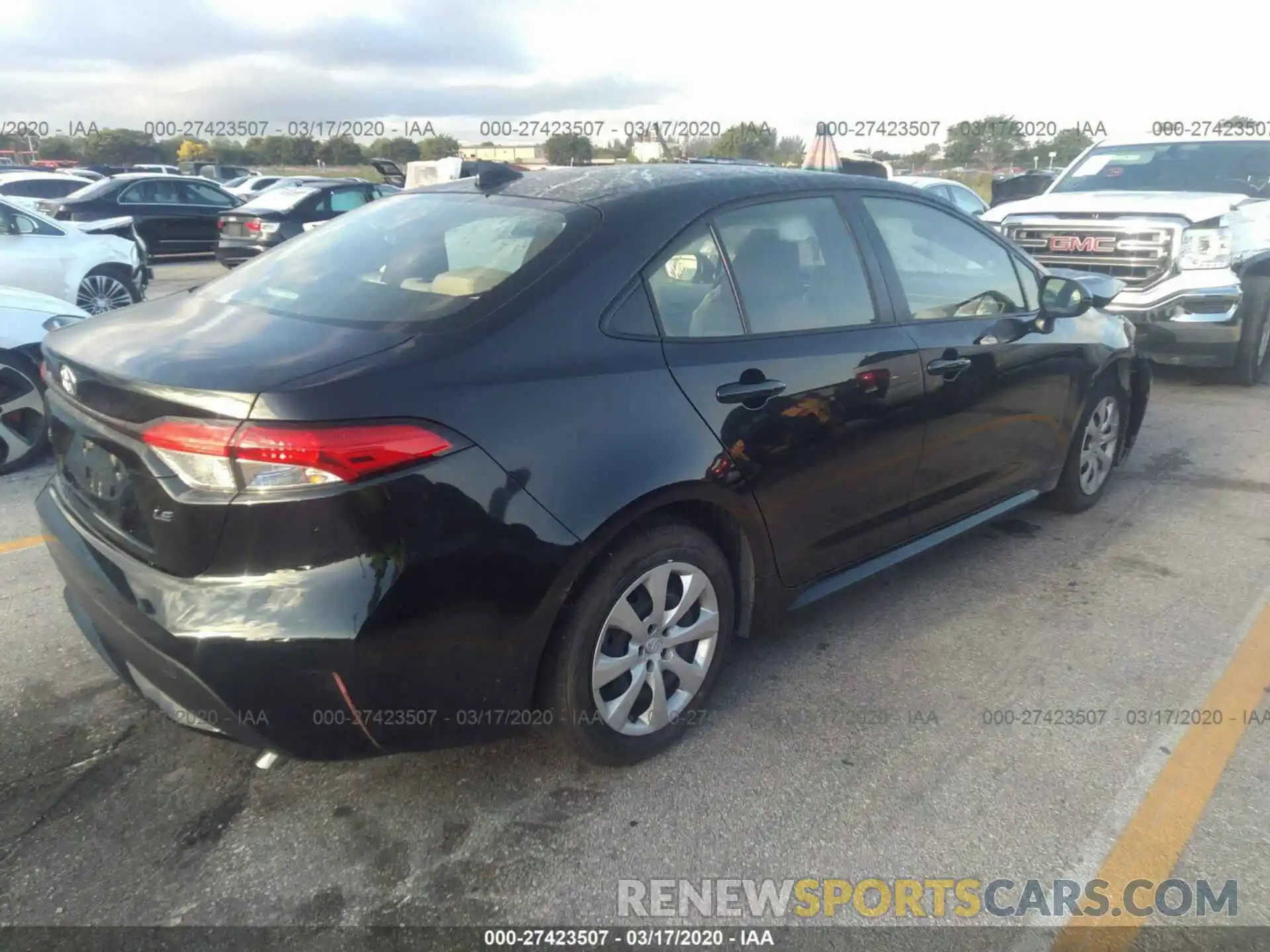 4 Photograph of a damaged car JTDEPRAE2LJ072932 TOYOTA COROLLA 2020