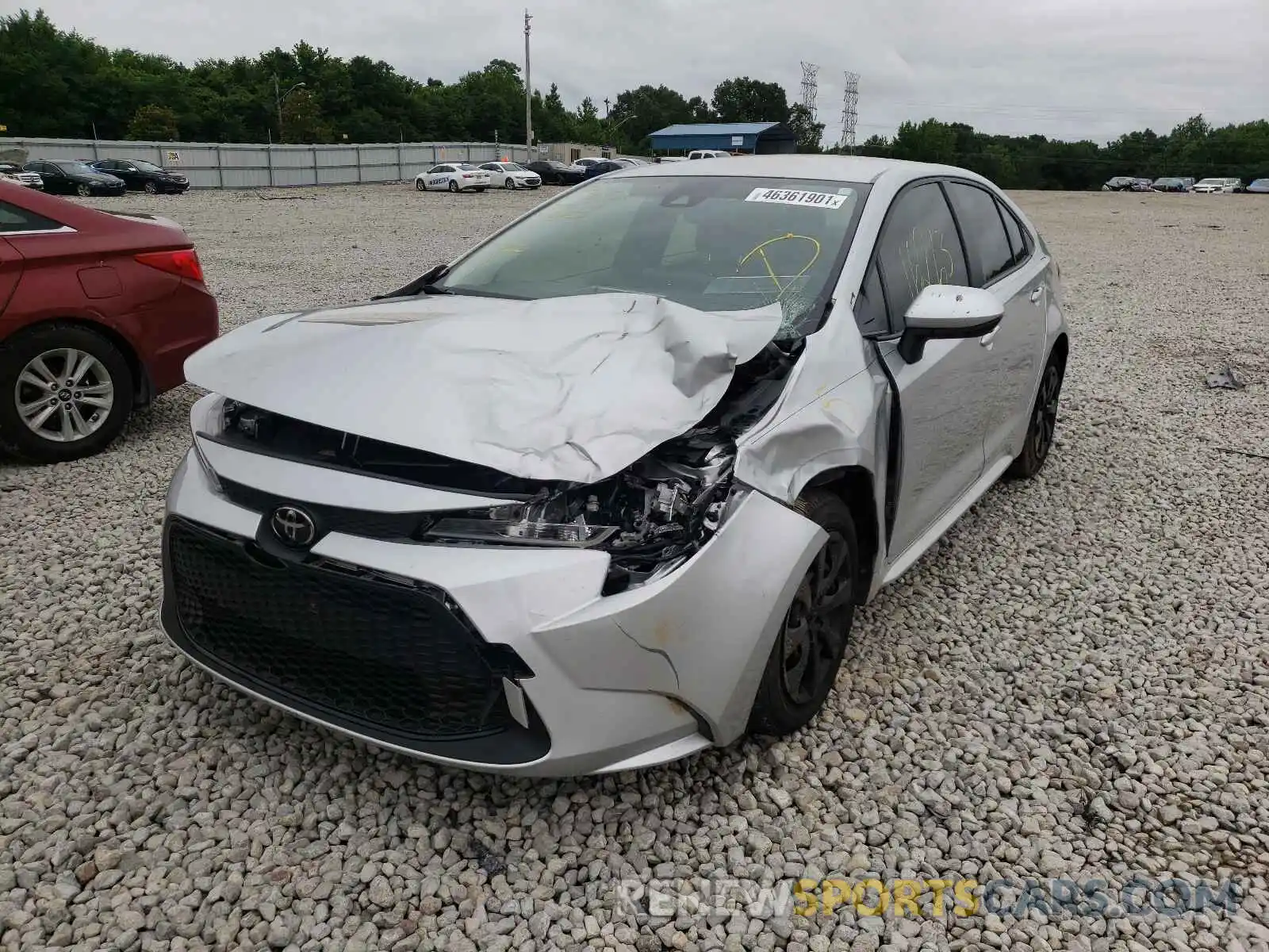 2 Photograph of a damaged car JTDEPRAE2LJ073143 TOYOTA COROLLA 2020