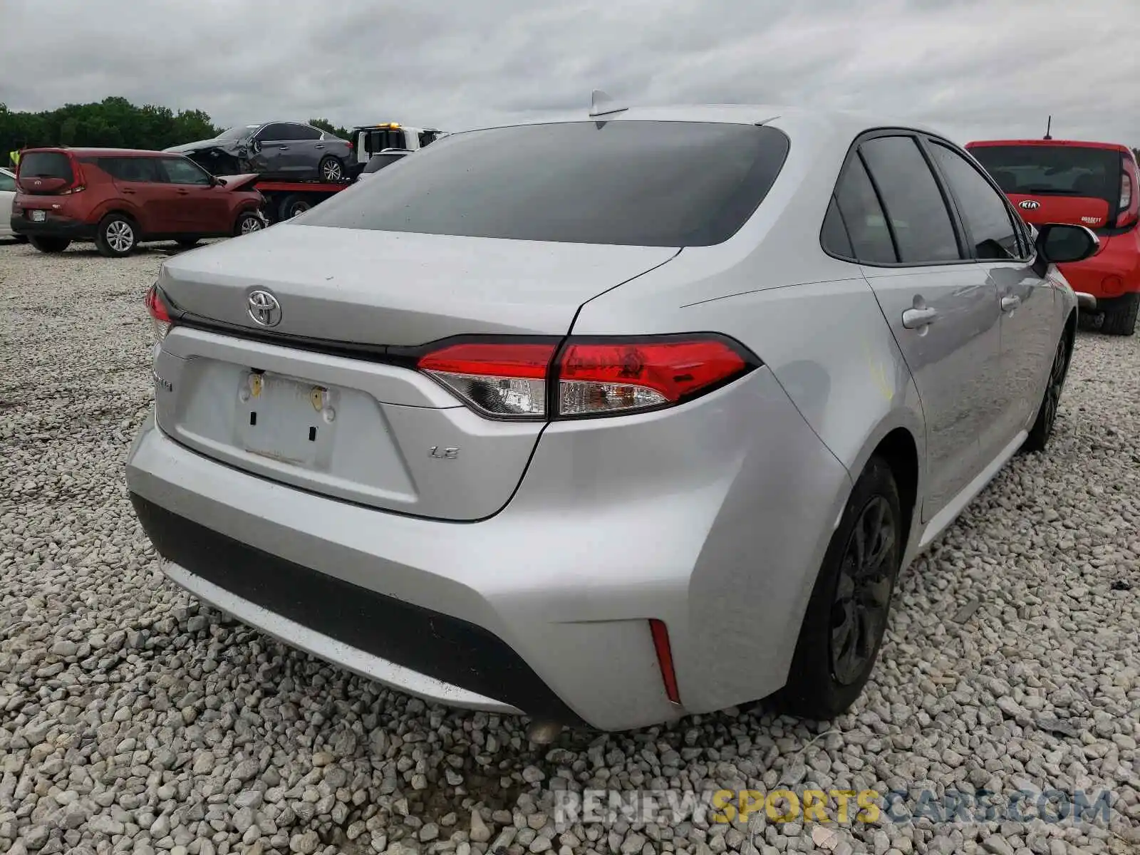 4 Photograph of a damaged car JTDEPRAE2LJ073143 TOYOTA COROLLA 2020