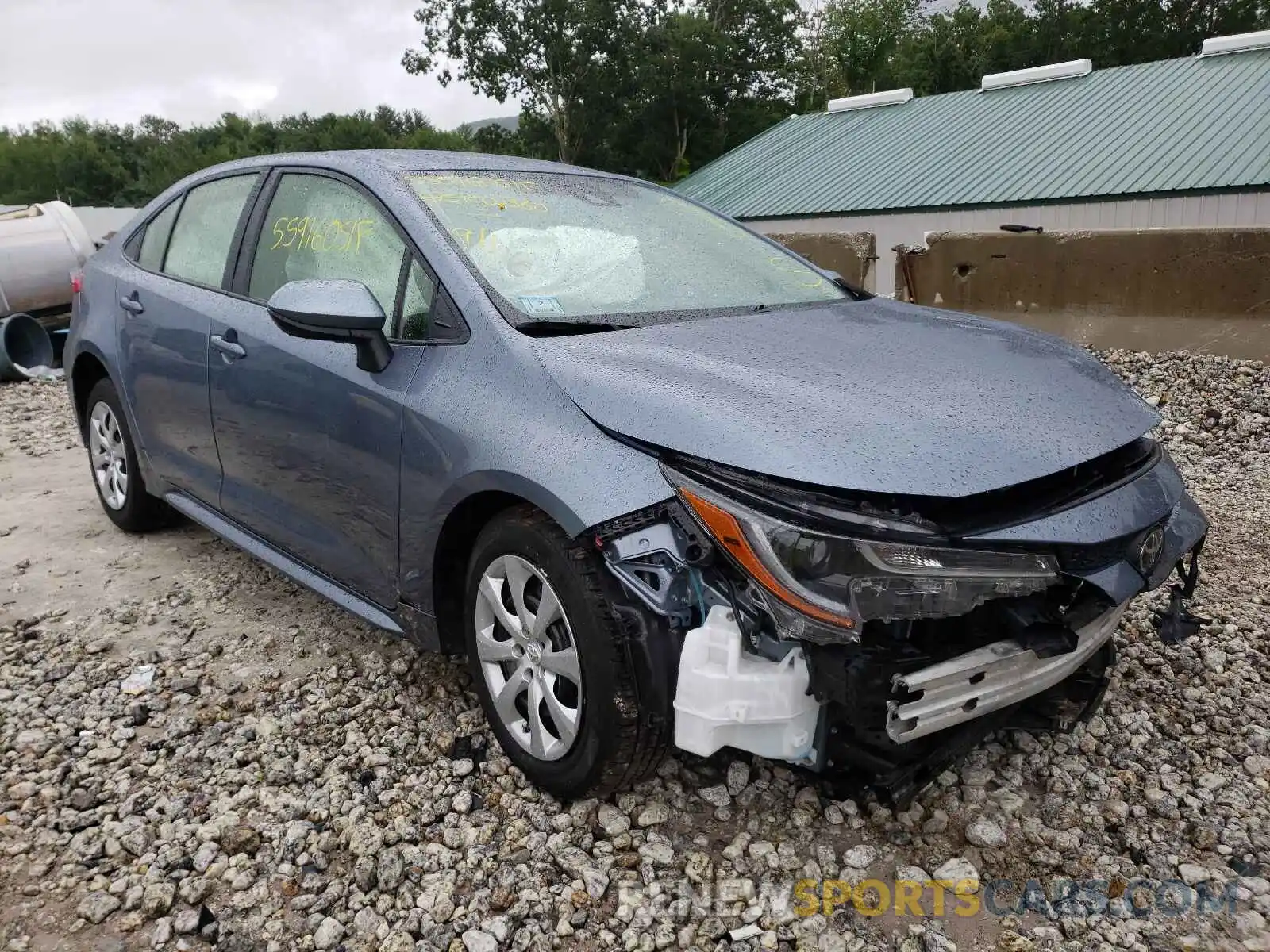 1 Photograph of a damaged car JTDEPRAE2LJ073224 TOYOTA COROLLA 2020