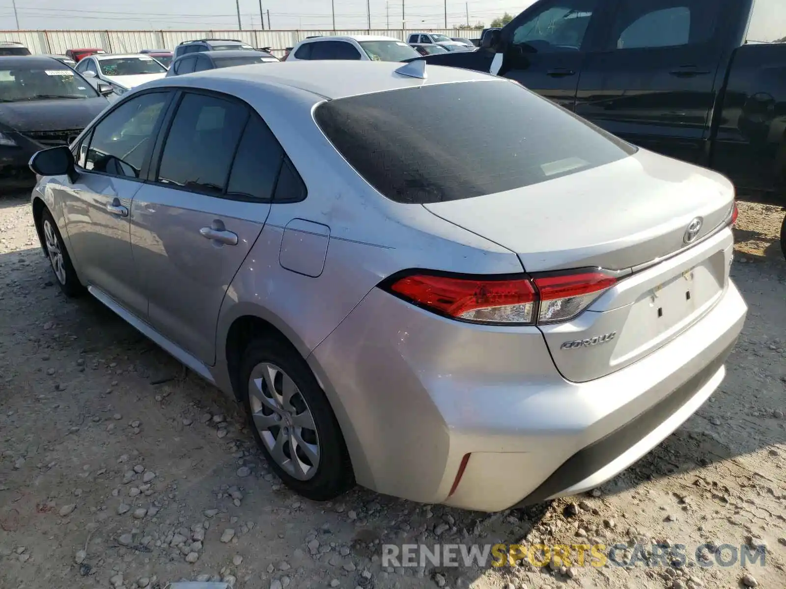 3 Photograph of a damaged car JTDEPRAE2LJ073790 TOYOTA COROLLA 2020