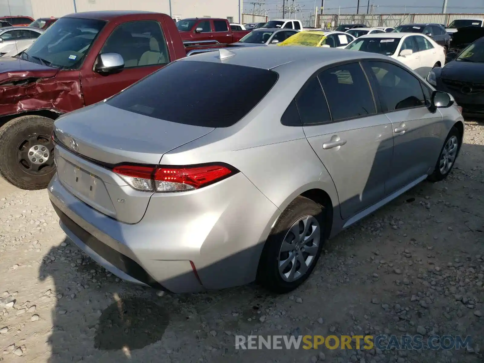 4 Photograph of a damaged car JTDEPRAE2LJ073790 TOYOTA COROLLA 2020