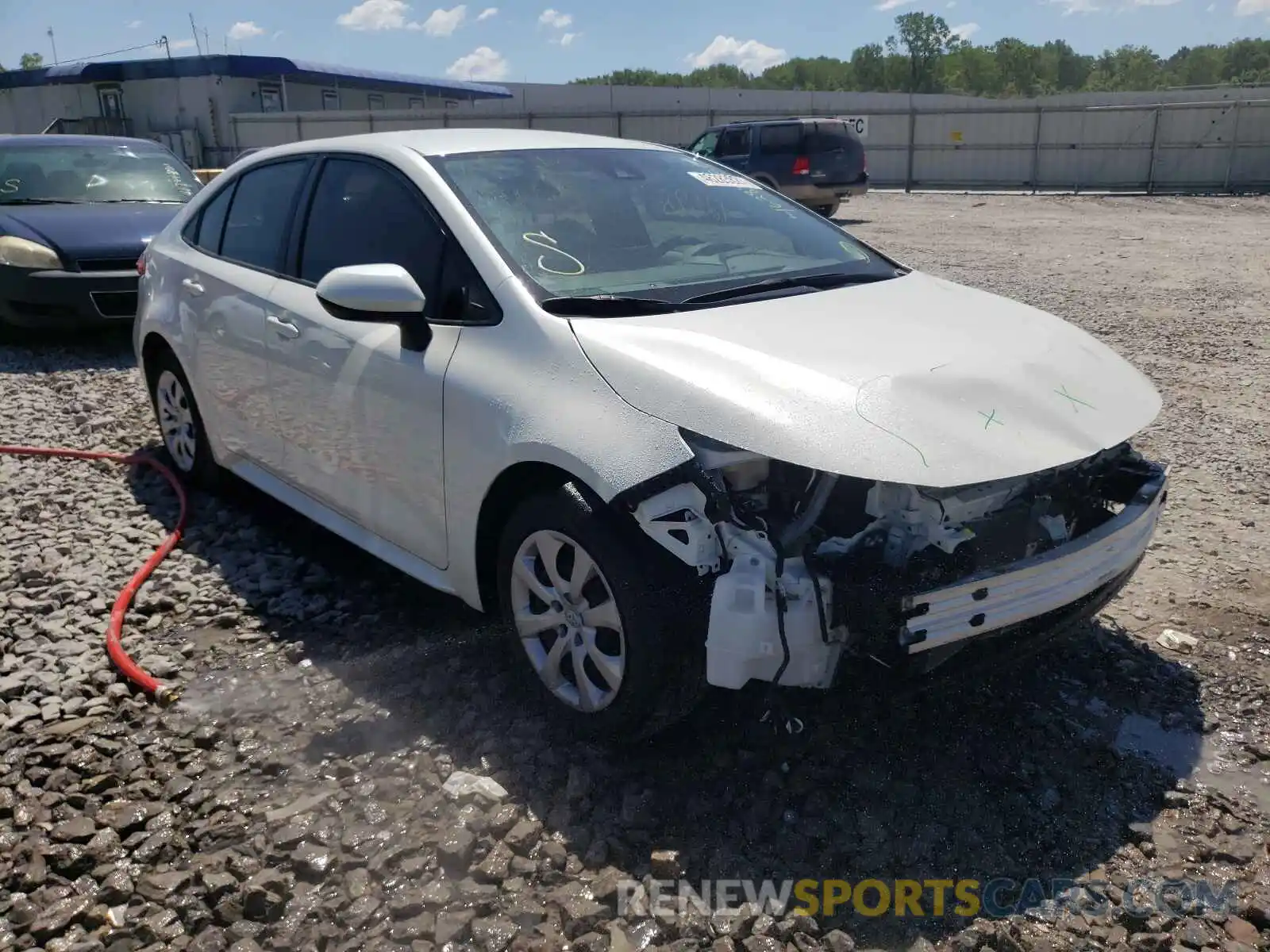 1 Photograph of a damaged car JTDEPRAE2LJ073840 TOYOTA COROLLA 2020