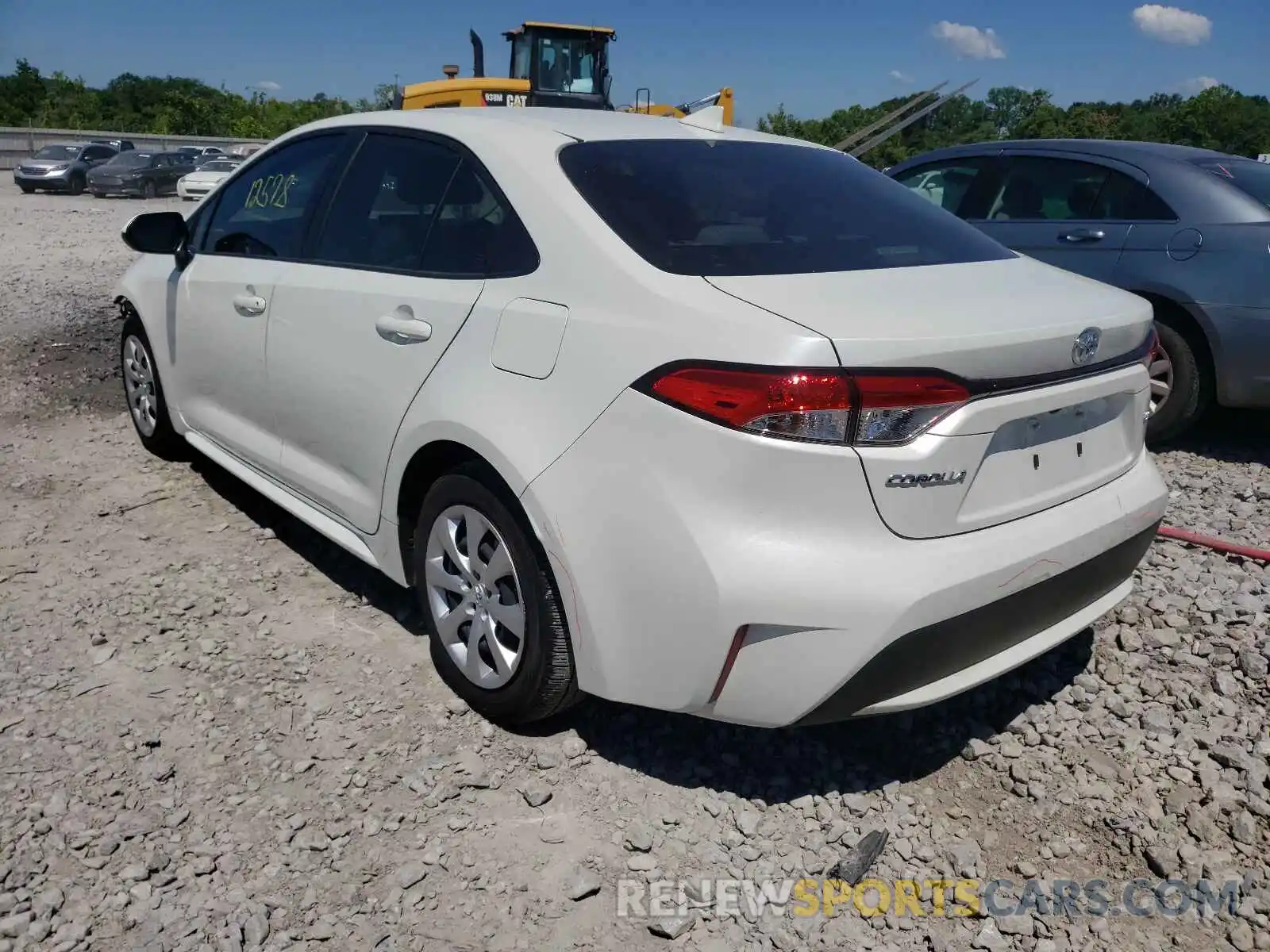 3 Photograph of a damaged car JTDEPRAE2LJ073840 TOYOTA COROLLA 2020