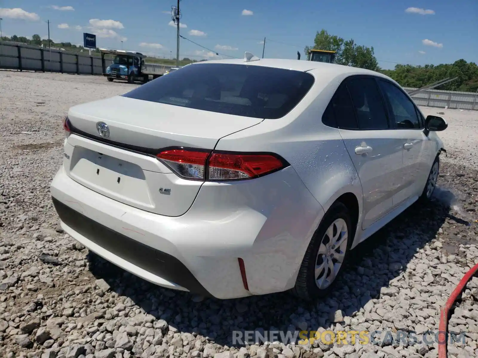 4 Photograph of a damaged car JTDEPRAE2LJ073840 TOYOTA COROLLA 2020