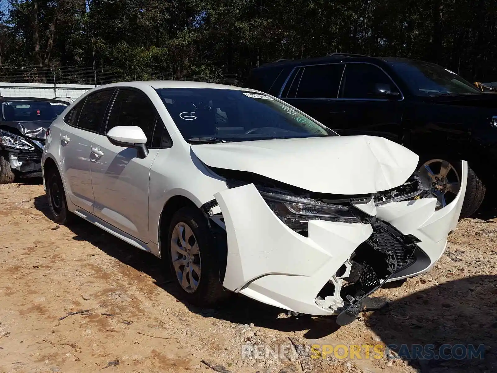 1 Photograph of a damaged car JTDEPRAE2LJ075314 TOYOTA COROLLA 2020