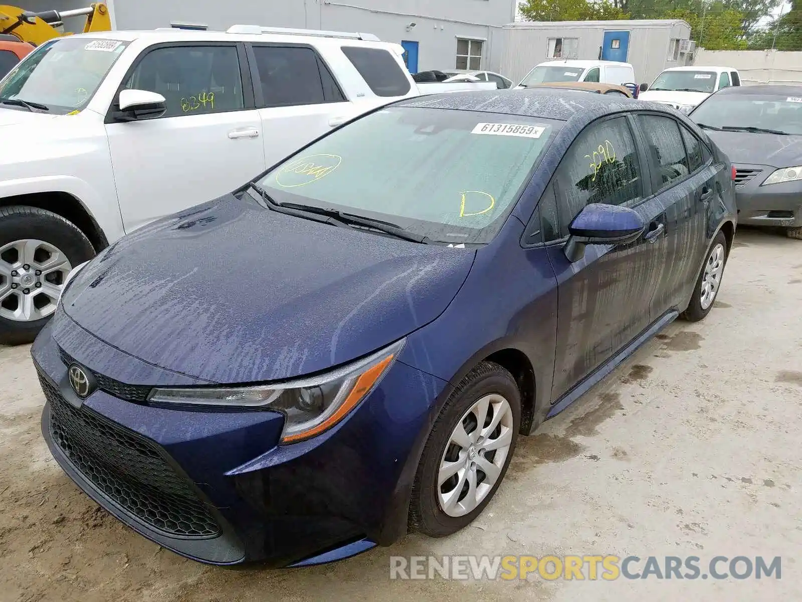 2 Photograph of a damaged car JTDEPRAE2LJ076317 TOYOTA COROLLA 2020