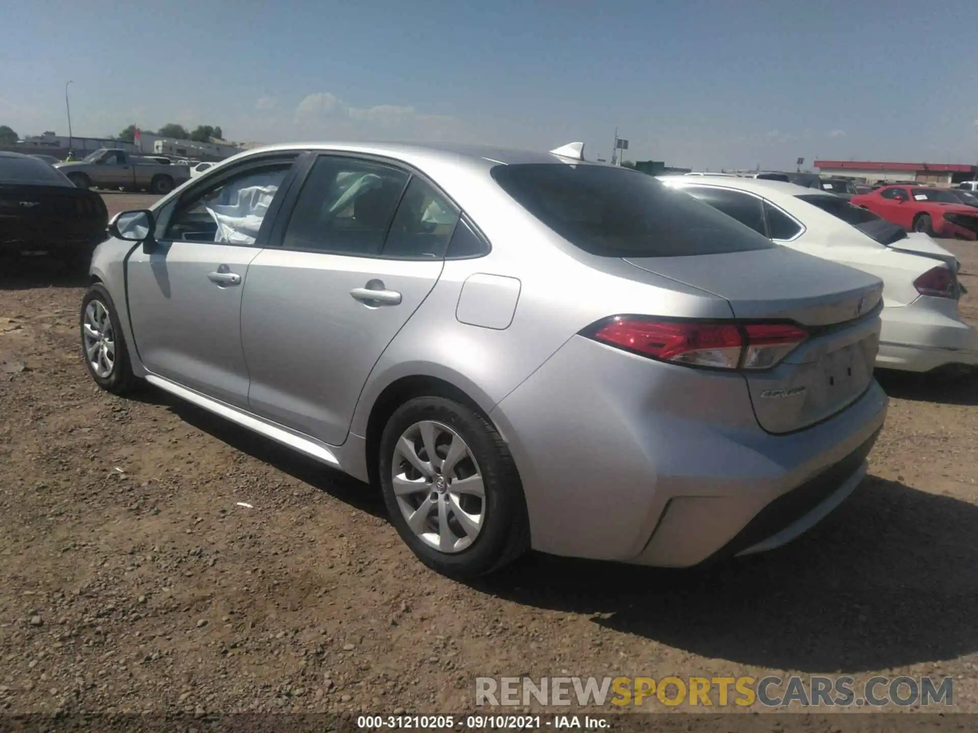 3 Photograph of a damaged car JTDEPRAE2LJ076429 TOYOTA COROLLA 2020