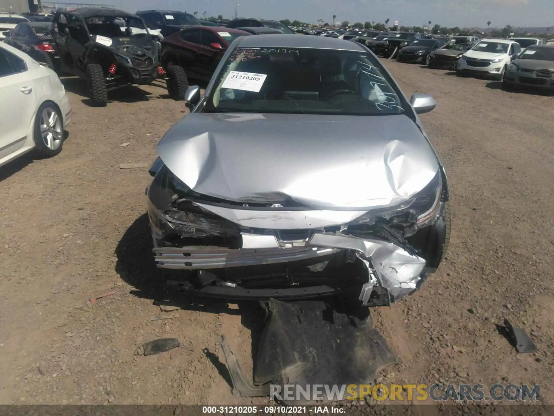 6 Photograph of a damaged car JTDEPRAE2LJ076429 TOYOTA COROLLA 2020