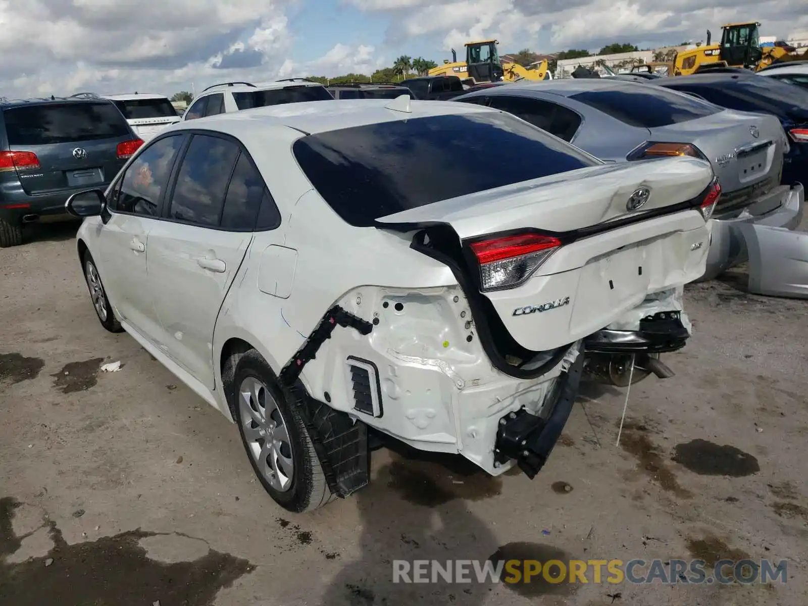 3 Photograph of a damaged car JTDEPRAE2LJ076785 TOYOTA COROLLA 2020