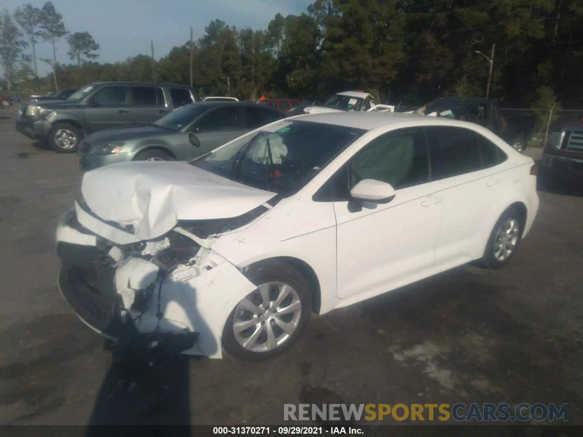 2 Photograph of a damaged car JTDEPRAE2LJ078097 TOYOTA COROLLA 2020