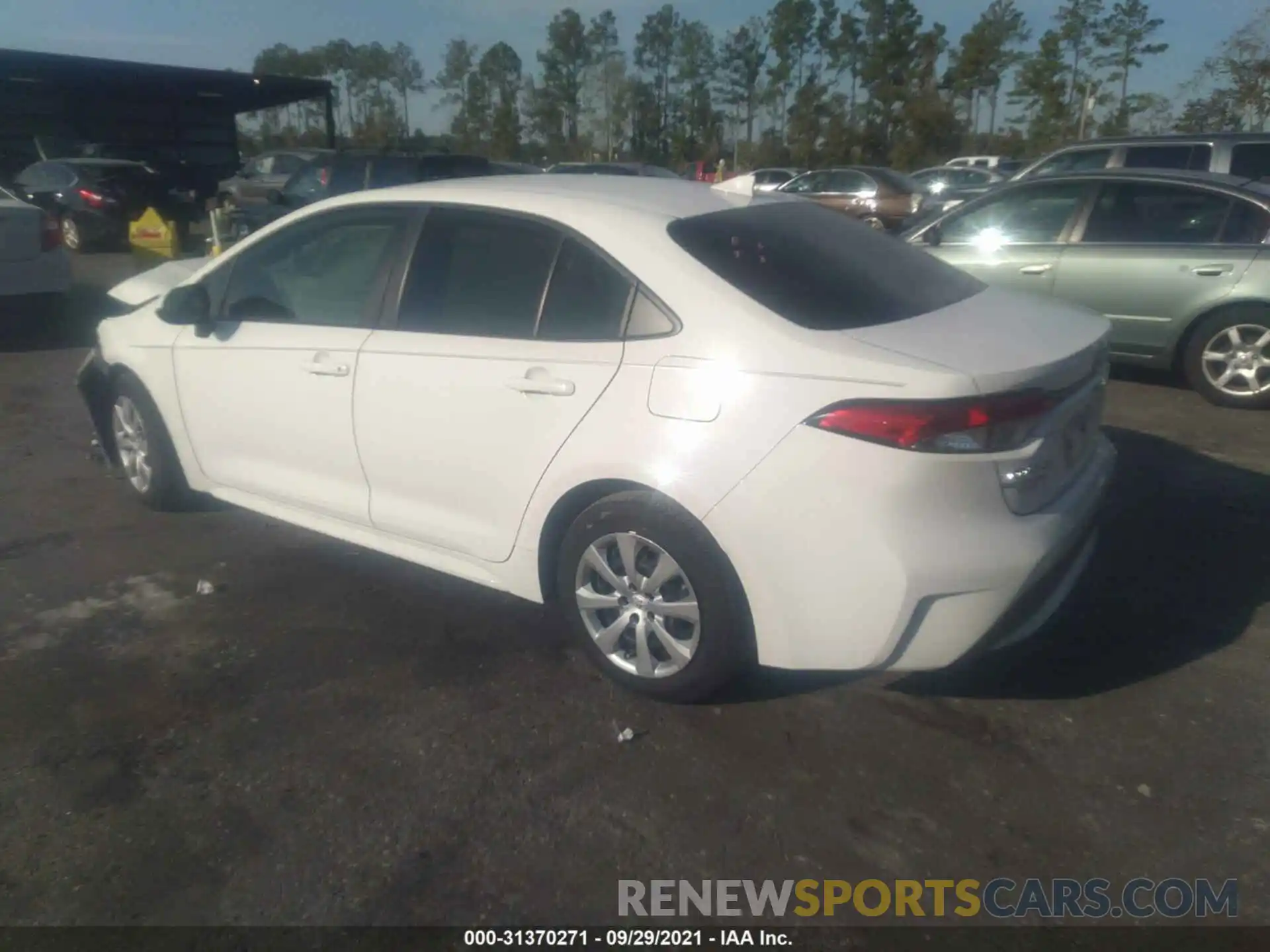 3 Photograph of a damaged car JTDEPRAE2LJ078097 TOYOTA COROLLA 2020