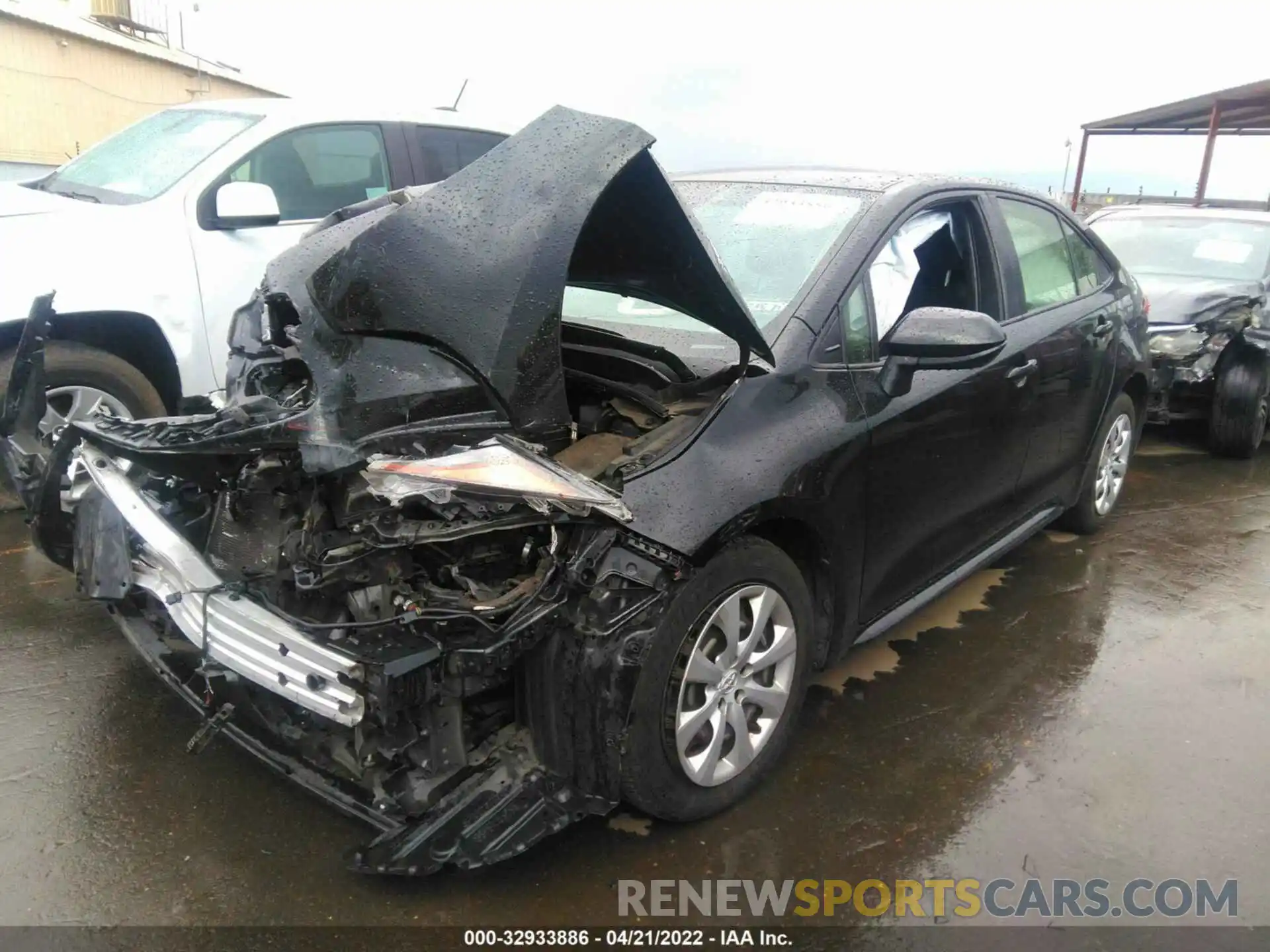 2 Photograph of a damaged car JTDEPRAE2LJ079721 TOYOTA COROLLA 2020