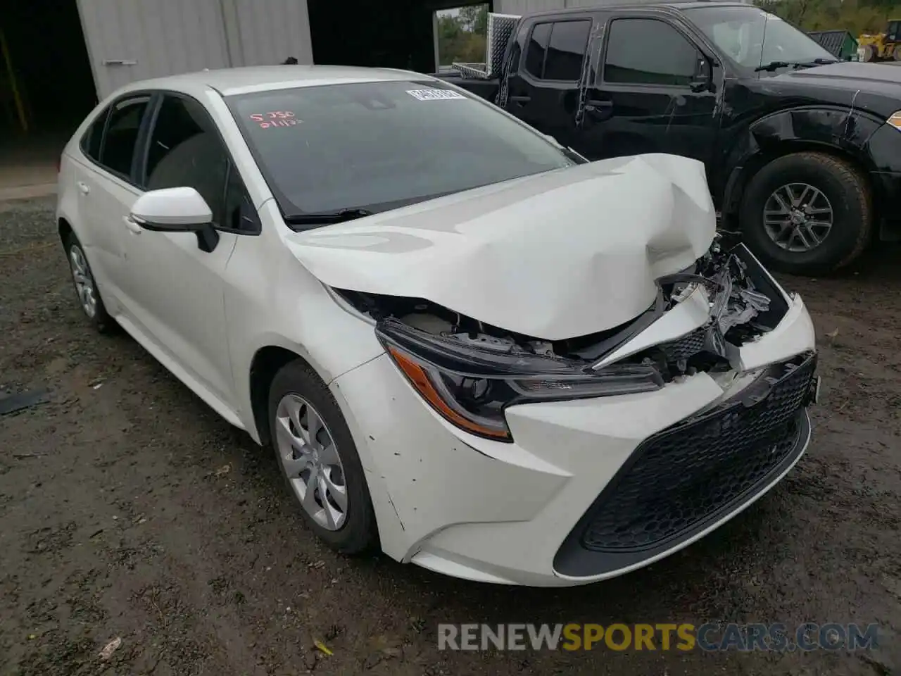 1 Photograph of a damaged car JTDEPRAE2LJ079735 TOYOTA COROLLA 2020