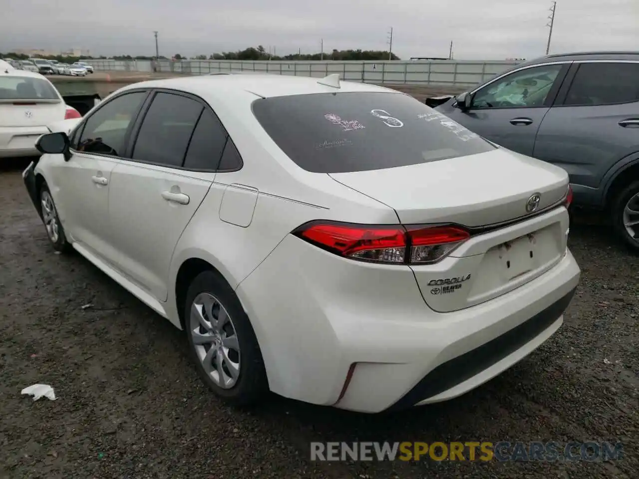 3 Photograph of a damaged car JTDEPRAE2LJ079735 TOYOTA COROLLA 2020