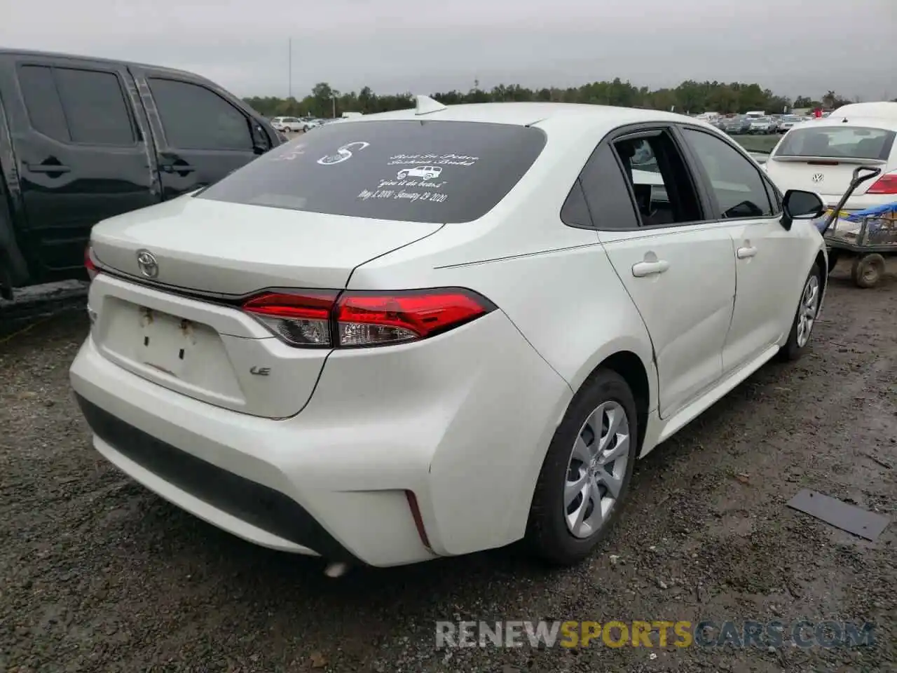 4 Photograph of a damaged car JTDEPRAE2LJ079735 TOYOTA COROLLA 2020