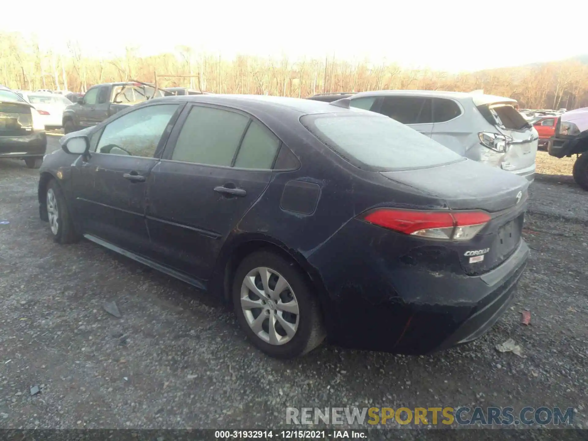 3 Photograph of a damaged car JTDEPRAE2LJ080125 TOYOTA COROLLA 2020