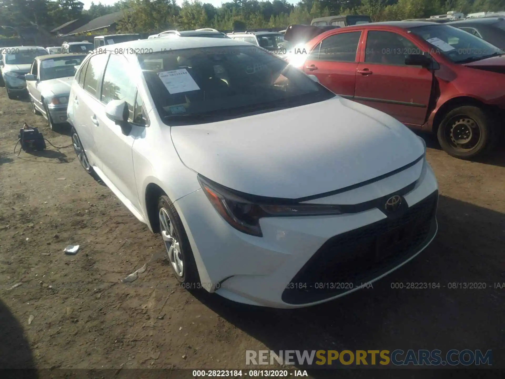 1 Photograph of a damaged car JTDEPRAE2LJ080190 TOYOTA COROLLA 2020