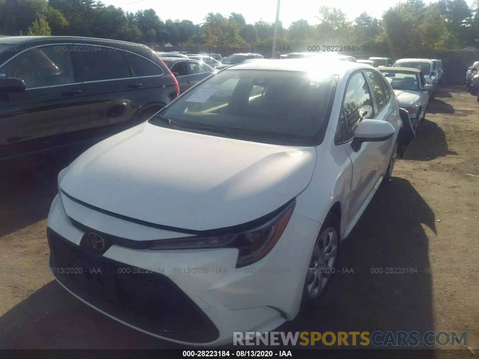 2 Photograph of a damaged car JTDEPRAE2LJ080190 TOYOTA COROLLA 2020