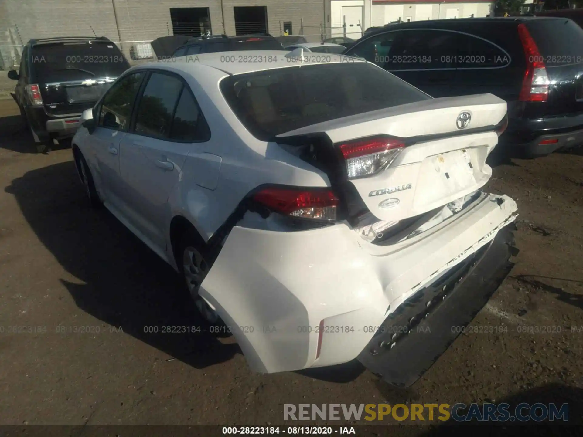 3 Photograph of a damaged car JTDEPRAE2LJ080190 TOYOTA COROLLA 2020