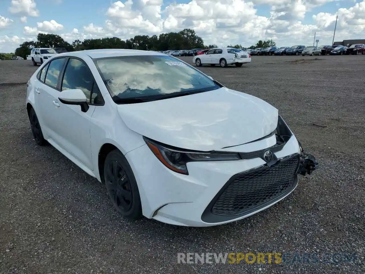 1 Photograph of a damaged car JTDEPRAE2LJ080349 TOYOTA COROLLA 2020